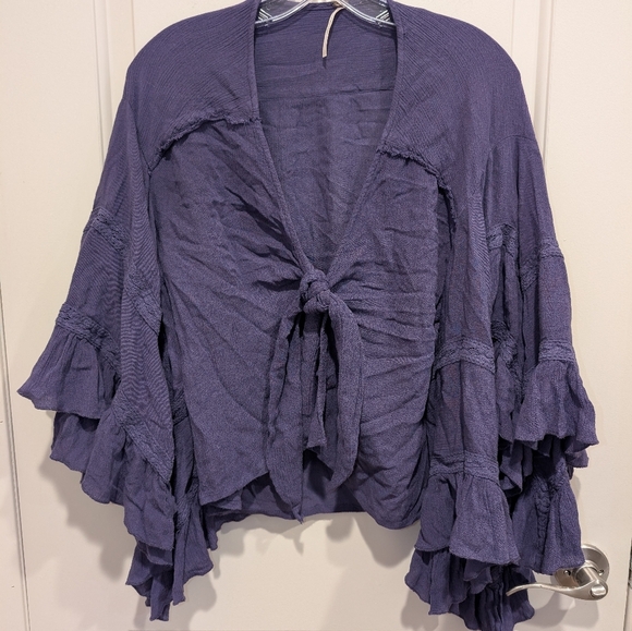 Free people boho Purple blouse size Small - Picture 9 of 9
